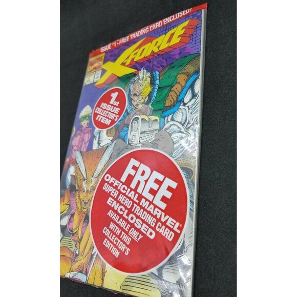 Marvel Comics X-Force #1 1st Issue Vintage Aug 1991 Factory Sealed Collector's - Picture 2 of 5